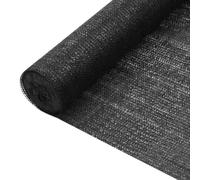 Bucmath Brise-vue noir - 1,2 x 10 m - En polyéthylène haute densité - 75 g/m² - Résistant aux UV - Pour jardin, balcon, terrasse - Perméable au vent et à l'eau - Peut être découpé - Convient pour