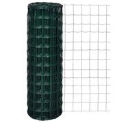 Bucmath Clôture de jardin en treillis - Grille soudée - Longueur : 25 m - Hauteur : 1,2 m - Avec revêtement en PVC anti-rouille - Pour jardin, cour, défense d'animaux et brise-vue - En allemand
