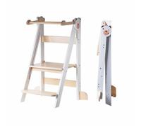 BUDDY BABY Xplora - Tour d'apprentissage et Tour d'aide en cuisine avec ou sans tableau - 3 en 1 - Pliable et avec 2 hauteurs - Marchepieds pour enfants avec montage facile (Sans tableau)