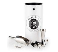Buddy´s Bar - Gin-Tonic Medium Set, Equipement de Bar, Look INOX Brillant, Alimentaire, Lavable au Lave-Vaisselle, Coffret Long Drink avec Coffret Cadeau