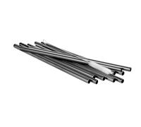 Buddy´s Bar - Pailles réutilisables en Acier Inoxydable, 6 pailles métalliques en Set + Brosse de Nettoyage, Dimensions 21,5 cm x 8 mm, écologique, Durable et sans Plastique, Aspect Bronze