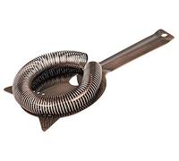 Buddy's Bar - Crépine de bar, crépine Hawthorne, crépine de haute qualité adaptée à tous les verres et shakers, compatible avec les aliments, avec ressort à spirale amovible, cuivre antique