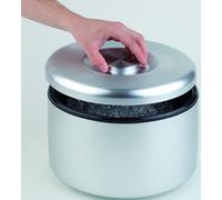 Buddy's Bar - glacière, seau à glace de haute qualité d'une capacité de 6 litres, récipient à glace en aluminium anodisé - 27 cm x 27 cm x 20 cm, ne passe pas au lave-vaisselle