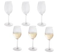Buddy's Bar Lot de 6 verres à vin blanc/gobelets en plastique Tritan, transparent, Ø 8 cm, hauteur : 21,5 cm, 320 ml