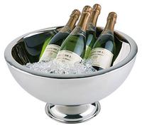 Buddy's Bar - Refroidisseur à Champagne de Haute qualité en Acier Inoxydable, Poli et avec Double paroi, Extra Robuste avec Une capacité de 10,5l, Lavable au Lave-Vaisselle