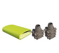 Buderus Logaplus Kit de distribution d'air FK250 Système de gaines plates 140x50mm jusqu'à 250m2 - 7739619939
