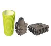 Buderus Logaplus Kit de distribution d'air RR250 Système de conduits ronds 75 jusqu'à 250m2 - 7739619935