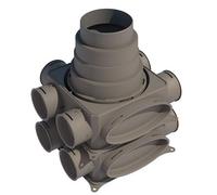 Buderus VK125-2V Verteiler 2-lagig vertikal 2-lagig, vertikal für Rund-u.Flachkanals. - 7738100820