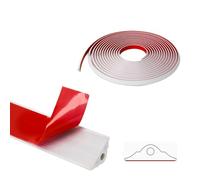 BUERPINKING Moulures décoratives autocollantes murales flexibles, 3/6,1 m, en TPE, bandes autocollantes pour miroirs, cadres d'armoire, décoration murale DIY (6,1 m, blanc)