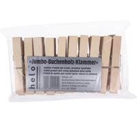 Bürstenhaus Redecker Pinces à Linge en Bois avec Ressort en Spirale - 20 pièces en vrac