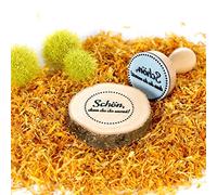Bütic Beau tampon en bois rond avec texte en allemand « Schön.DASS du da warst!» Diamètre : 25 mm