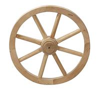 Bütic Deko Roue de chariot en bois de tilleul - Taille de la planche : 40 cm de diamètre