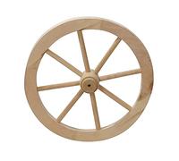 Bütic Deko Roue de chariot en bois de tilleul - Taille de planche : 30 cm de diamètre