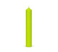 Bütic GmbH Lot de 1 bougie à tige colorées 180 mm x Ø 22 mm - Bougies avec combustion sans laisser de résidus - Couleur : vert pomme