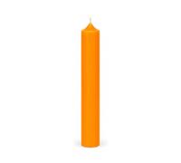 Bütic GmbH Lot de 16 bougies à tige colorées 180 mm x Ø 22 mm - Bougies à combustion sans résidu, couleur : mandarine