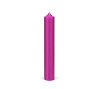 Bütic GmbH Lot de 16 bougies à tige colorées 180 mm x Ø 22 mm - Bougies hautement nettoyées, durée de combustion 8 h, sans odeur, faible suie avec combustion sans résidu, couleur : fuchsia
