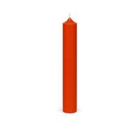 Bütic GmbH Lot de 4 bougies à tige colorées 180 mm x Ø 22 mm - Bougies à combustion sans résidu, couleur : rouille