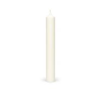 Bütic GmbH Lot de 4 bougies à tige colorées 180 mm x Ø 22 mm - Bougies à combustion sans résidu, couleur : blanc