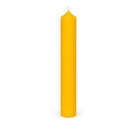 Bütic GmbH Lot de 8 bougies à tige colorées 180 mm x Ø 22 mm - Bougies à combustion sans résidu, couleur : jaune