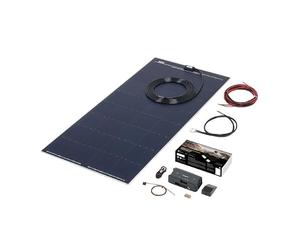 BÜTTNER DOMETIC Système solaire complet Flat-Light MT 120 FL, 120 Wp, noir, 2 x 54 x 112 cm, 4 kg, avec régulateur solaire MPPT