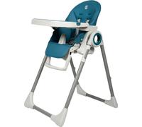BUF BOOF® Chaise Haute Bébé X-6, Réglable 7 Hauteurs, Dossier Inclinable 4 Positions, Plateau Double Amovible, Harnais 5 Points, 6–36 Mois, bleu foncé