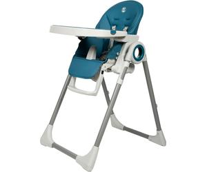 BUF BOOF® Chaise Haute Bébé X-6, Réglable 7 Hauteurs, Dossier Inclinable 4 Positions, Plateau Double Amovible, Harnais 5 Points, 6–36 Mois, bleu foncé