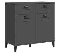 Buffet(1 pc), Commode, Vaisselier, Meuble Rangement, VIKEN gris anthracite 80x40x80 cm bois d'ingénierie B7214