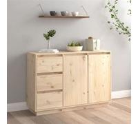 vidaXL Buffet 111x34x75 cm Bois massif de pin Marron