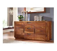 Buffet 150x45x75cm - Bois Sheesham/Palissandre laqué (Macadamia) - DUKE #125