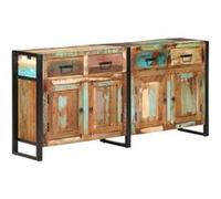 vidaXL Buffet Bois de récupération massif - Noir