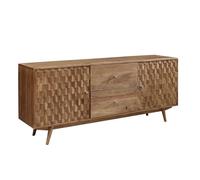 Buffet 180x42 Acacia laqué Blanc MOSAYK N° 200