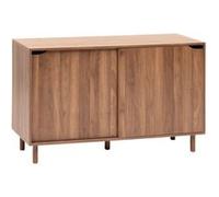 Paris Prix – Buffet SLIDY – 2 portes coulissantes – effet noyer – Marron