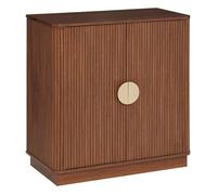 Buffet 2 portes 1 étagères Wany marron 80x40cm - Atmosphera Créateur d'intérieur