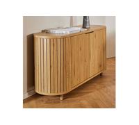 Buffet 2 portes 160x45x80 cm décor chêne