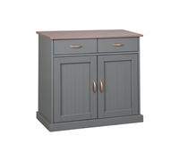 Buffet 2 Portes 2 Tiroirs Coloris Gris - MELINA -
