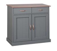 Buffet 2 Portes & 2 Tiroirs ""Zernan"" 90cm Gris