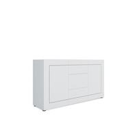 Buffet 2 portes/3 tiroirs 150x40x83,5 cm Elios blanc brillant