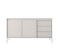 Buffet 2 portes 3 tiroirs 153,5 cm - ROMANE - Beige