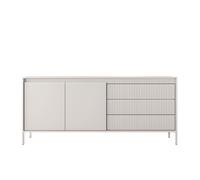 Buffet 2 portes 3 tiroirs 187 cm - ROMANE - Beige