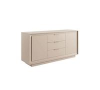 Buffet 2 portes 3 tiroirs beige poudré piètement socle - AZONTO - ALTOBUY Beige