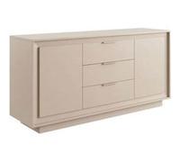 Buffet 2 portes 3 tiroirs beige poudré piètement socle - AZONTO - ALTOBUY Beige