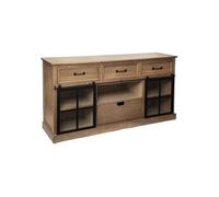 Buffet 2 portes coulissantes 4 tiroirs Danik