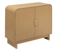 Buffet 2 portes effet bouleau LEE - Beige