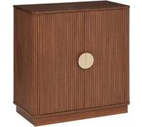 Buffet 2 portes 1 étagères Wany marron 80x40cm - Atmosphera Créateur d'intérieur