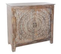 Buffet 2 Portes en Bois "Shirel" 90cm Marron