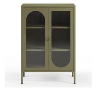 Buffet 2 portes en métal vert 70 cm - Ysia