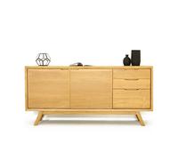 Buffet 2 portes et 3 tiroirs en teck naturel - JEPARA