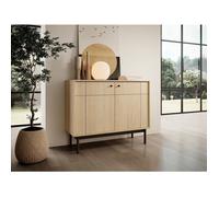 Buffet 2 portes - JAPANDIES - 104 cm - chêne linéaire