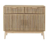 Buffet 2 tiroirs et 2 portes Saulk en bois - Marron