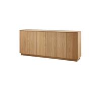 ZUMA - Buffet en bois et placage chêne naturel L200 Marron clair